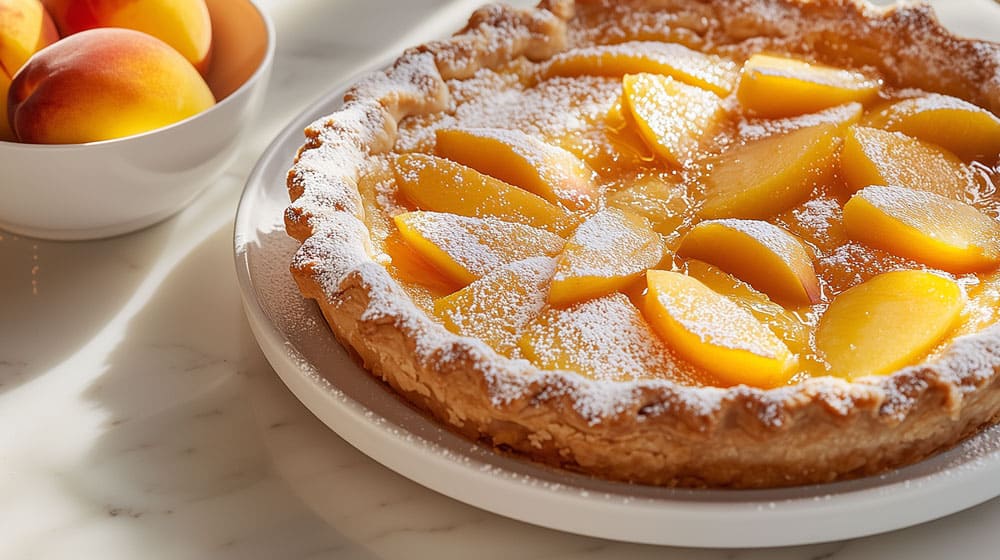 Torta di pesche senza lievito