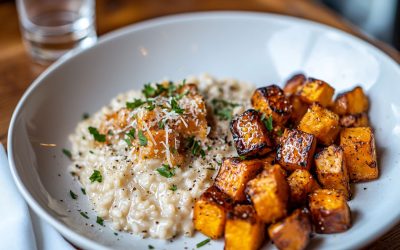 Risotto con datteri e zucca