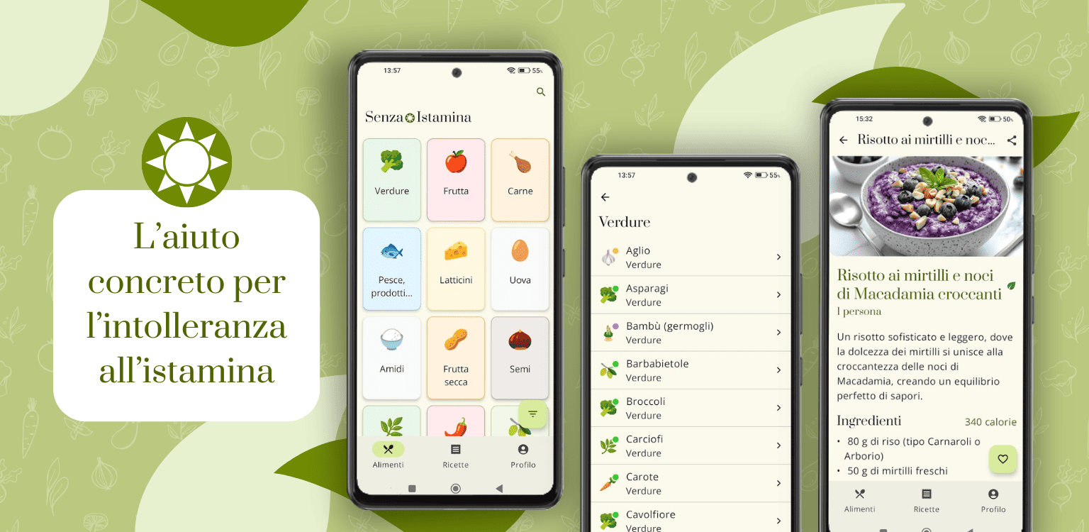 App per l'intolleranza all'istamina App per l'intolleranza all'istamina